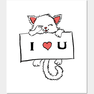 Kitten love Posters and Art